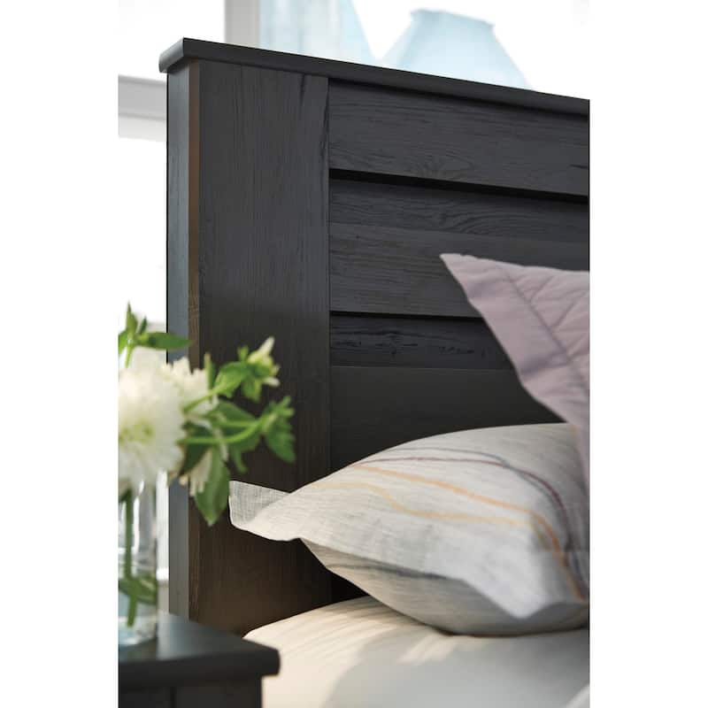 Brinxton Black Panel Bed