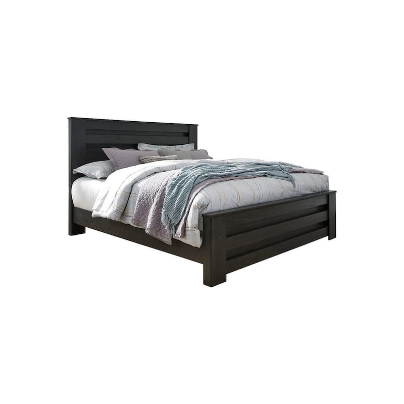 Brinxton Black Panel Bed