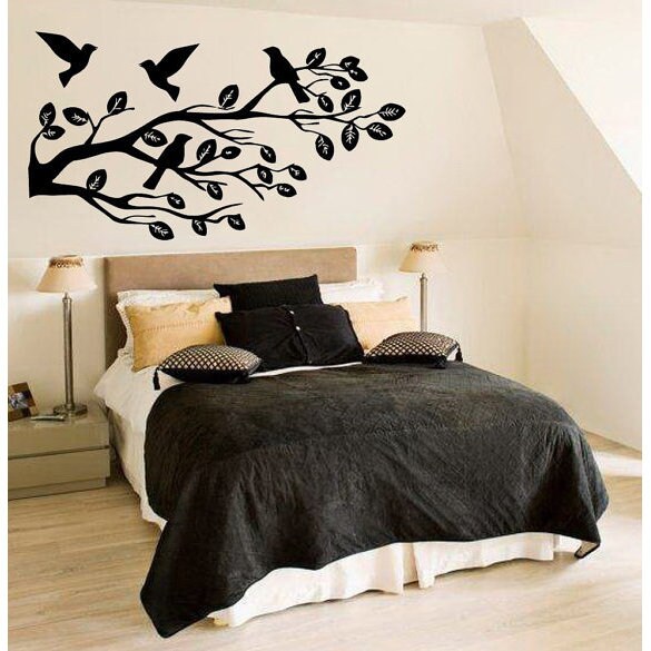 Autumn Leaves And Birds Wall Sticker Vinyl Art Home Decals Room Decor Mural Autumn Leaves And Birds Wall Sticker Vinyl Art Home Decals Room Decor Mural