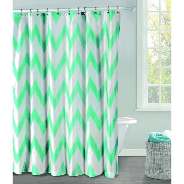 chevron shower curtain set