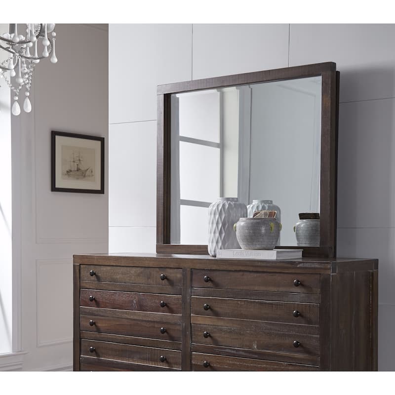Townsend Java Solid Wood Mirror - Brown/Cherry - A/N