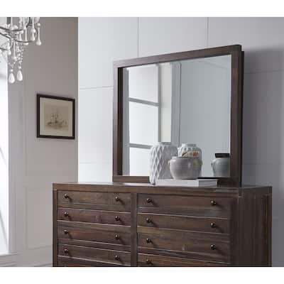 Townsend Java Solid Wood Mirror - Brown/Cherry - A/N