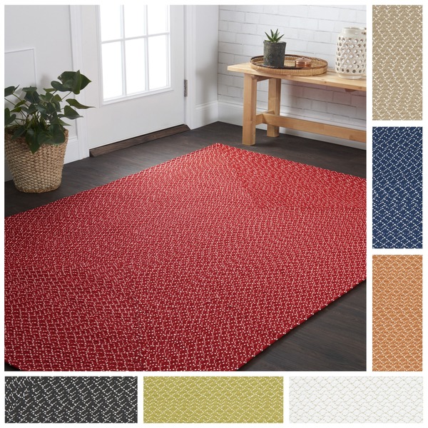 Indoor/ Outdoor Hand-woven Justin Rug (5'0 x 7'6) - 5' x 7'6