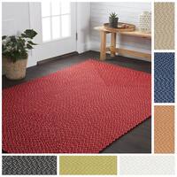 Indoor/ Outdoor Hand-woven Justin Rug (5'0 x 7'6)