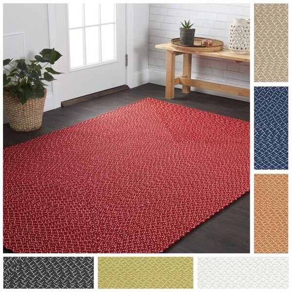 Indoor/ Outdoor Hand-woven Justin Rug (7'9 x 9'9)