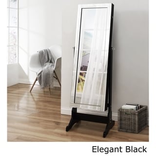 Shimmer Cheval Full-Length Mirror Jewelry Armoire