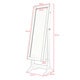 preview thumbnail 6 of 13, Shimmer Cheval Full-Length Mirror Jewelry Armoire