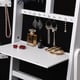 preview thumbnail 3 of 13, Shimmer Cheval Full-Length Mirror Jewelry Armoire