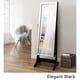 preview thumbnail 11 of 13, Shimmer Cheval Full-Length Mirror Jewelry Armoire