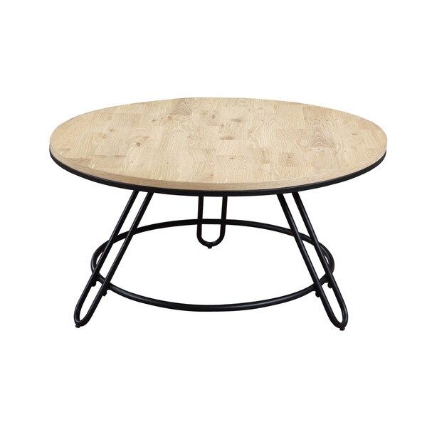 Emerald Home Penbrook Natual And Black Round Swivel Coffee Emerald Home Penbrook Natual And Black Round Swivel Coffee Table With Top