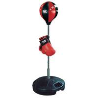 Kids' Black Glove and Punching Bag Boxing Combo - 18.9in L x 14.76in W x 43in H