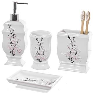 Buy Pink Bathroom Accessory Sets Online at Overstock | Our Best Bathroom Accessories Deals