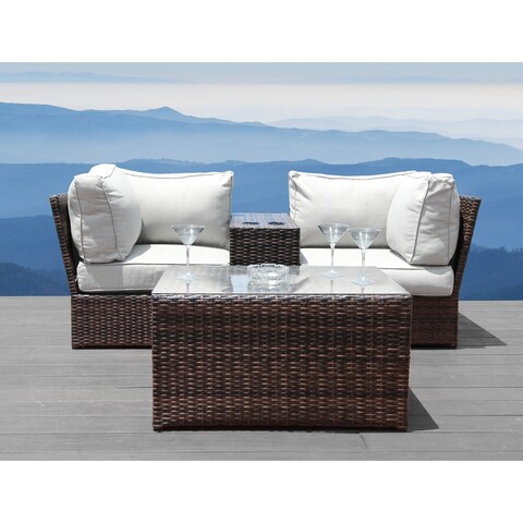 Lucca 4-piece Cup Table Set All Weather Outdoor Furniture by Living Source International