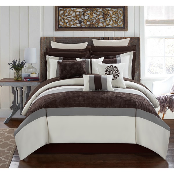 Chic Home 16-Piece Keira King Bed In a Bag Comforter Set