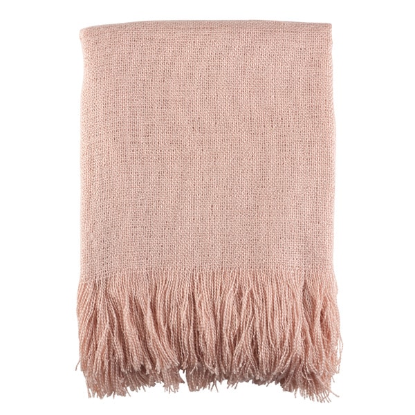 Soft Pink Woven Throw On Sale Bed Bath Beyond 14506351