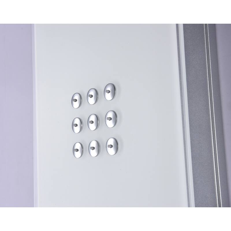 ANZZI Veld 64 in. Full Body Shower Panel with Heavy Rain Shower in White
