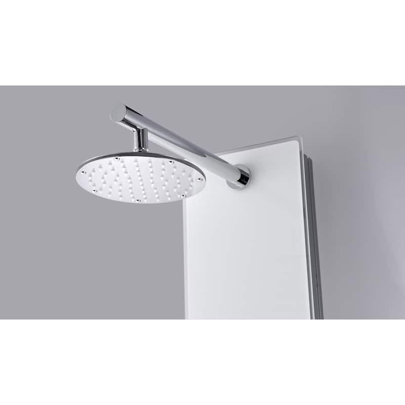 ANZZI Veld 64 in. Full Body Shower Panel with Heavy Rain Shower in White