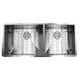 preview thumbnail 4 of 14, 42-inch Stainless Steel Double Bowl 60/40 Zero Radius 16 Gauge Undermount Kitchen Sink Complete Combo Accessories