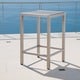 Cape Coral Outdoor Aluminum Bar Table with Glass Top (Table Only) by Christopher Knight Home - Thumbnail 0