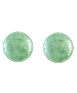 Kabella 14k Gold Green Jade 8mm Ball Stud Earrings Free Shipping Kabella 14k Gold Green Jade 8mm Ball Stud Earrings