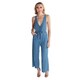 Hadari Women's Sleeveless Denim Jumpsuit - Thumbnail 0