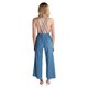 Hadari Women's Sleeveless Denim Jumpsuit - Thumbnail 2