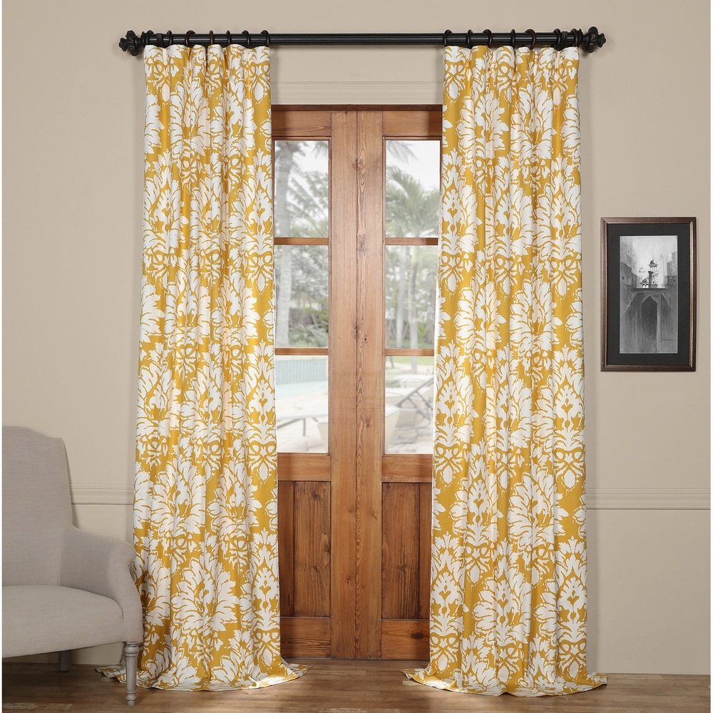 Mirabel Lily Floral Luxury Curtain Panels with Grommets and Decorative Border 