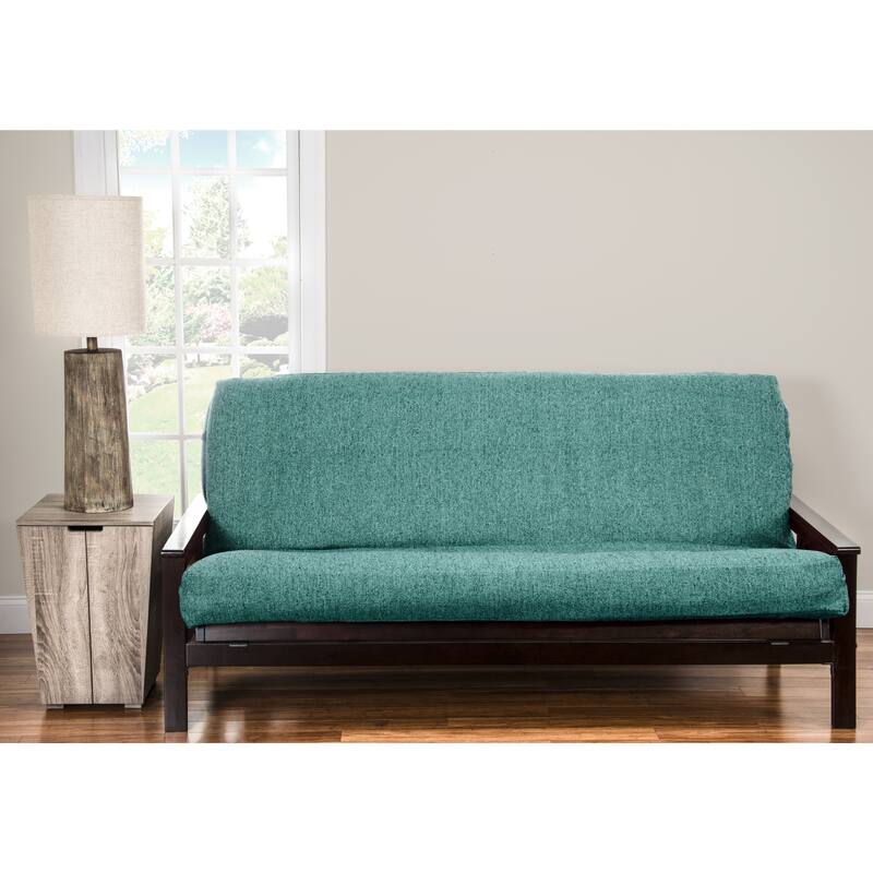 Belmont Turquoise Homespun Futon Cover