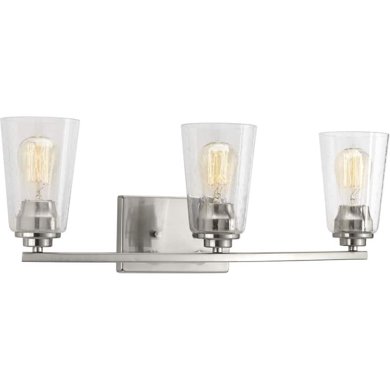 Debut Collection 3-Light Brushed Nickel Farmhouse Bath Vanity Light