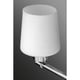 preview thumbnail 2 of 0, Glance Collection 4-Light Polished Chrome Etched White Linen Glass Farmhouse Bath Vanity Light