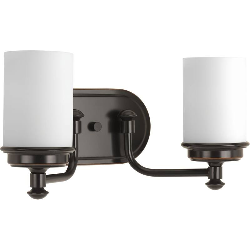 Progress Lighting Glide Bronze Steel Two-light Bath