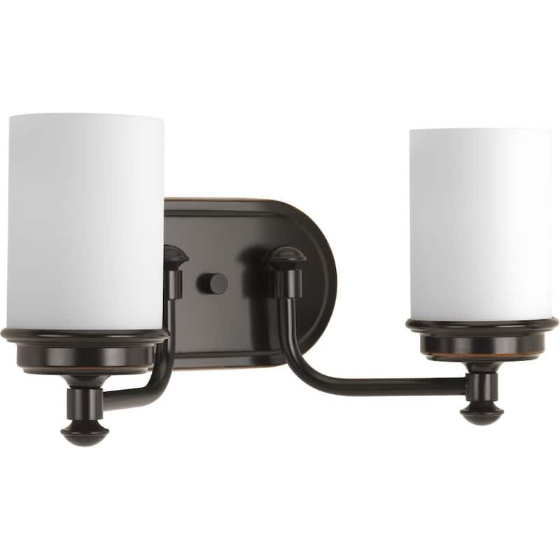 Progress Lighting Glide Bronze Steel Two-light Bath