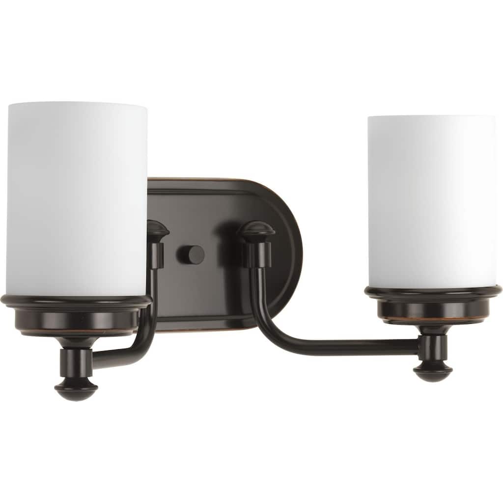 Progress Lighting Glide Bronze Steel Two-light Bath