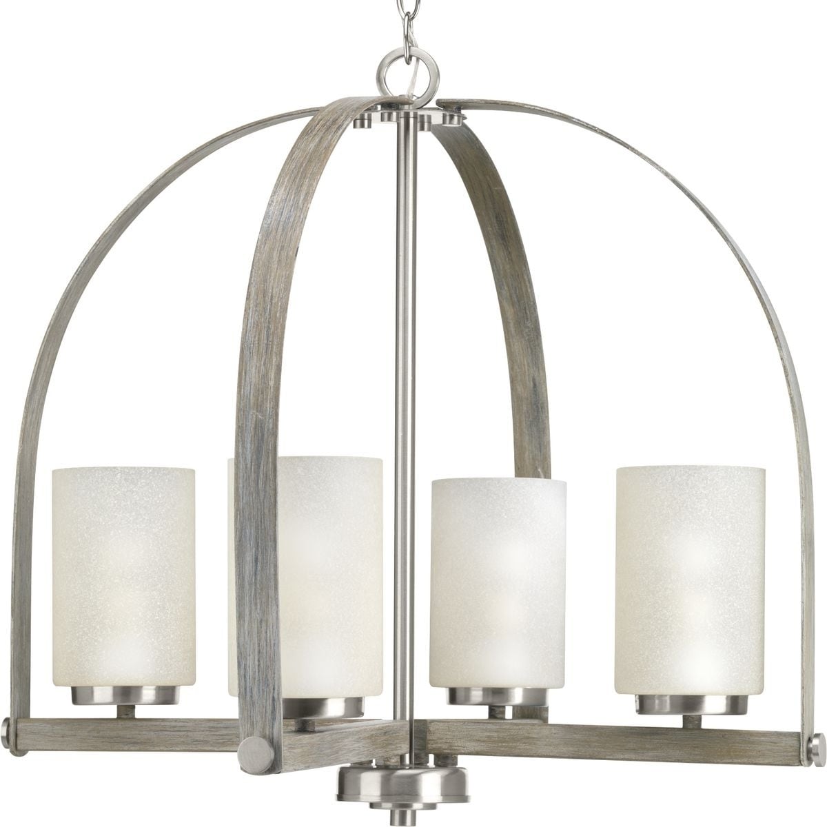 Aspen Creek 4-light Chandelier - N/A (Brushed Nickel) - Chandeliers For Bedrooms by Overstock.com