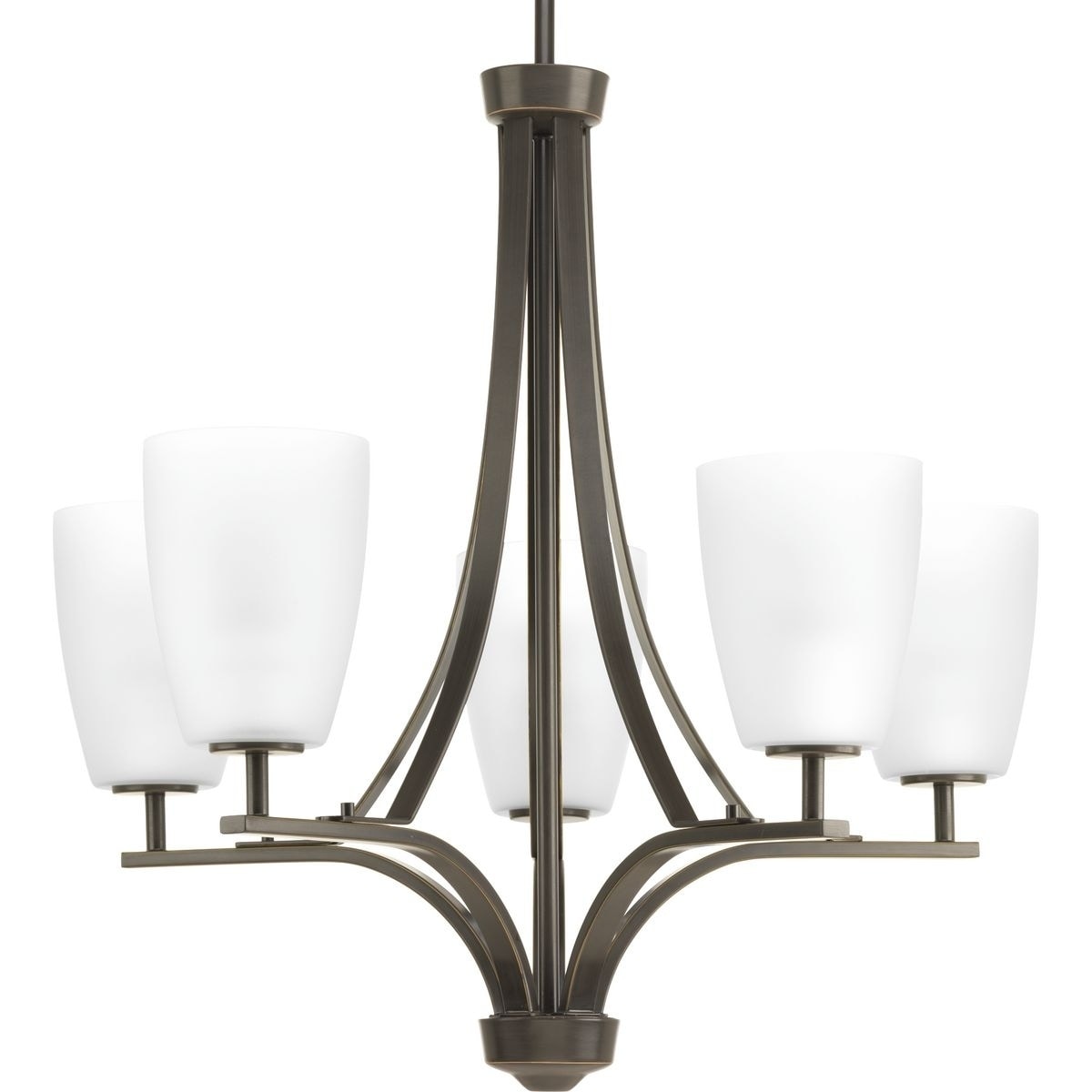 Progress Lighting Leap Steel Antique Bronze-finished Five-light Chandelier - N/A (Black) - Chandeliers For Bedrooms by Overstock.com