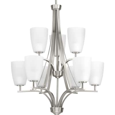 Progress Lighting Leap 9-light 2-tier Chandelier - N/A