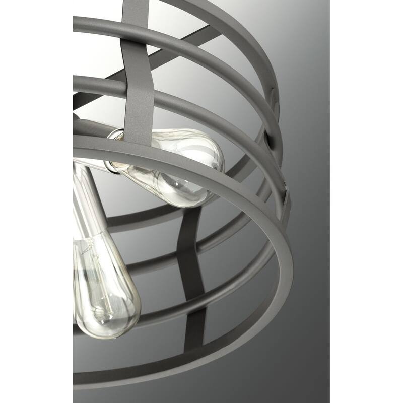 Progress Lighting Remix Grey Steel 4-light Pendant