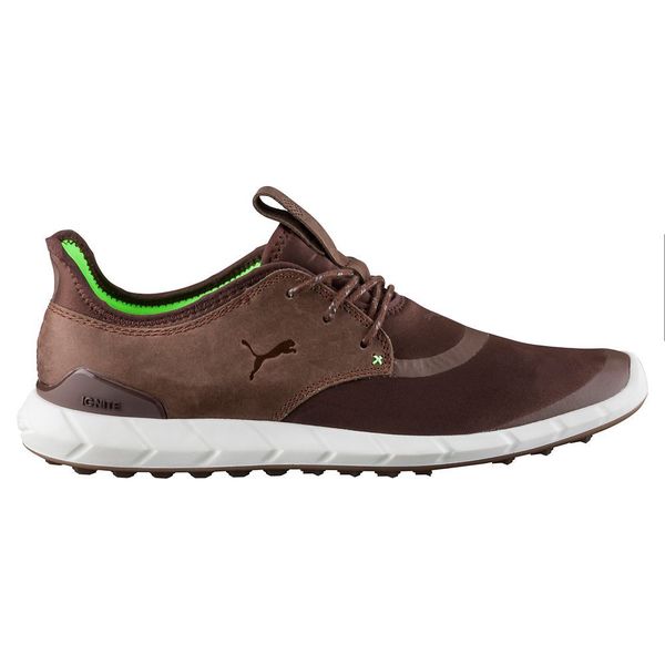 PUMA Ignite Spikeless Sport Golf Shoes Chesnut/Green Gecko