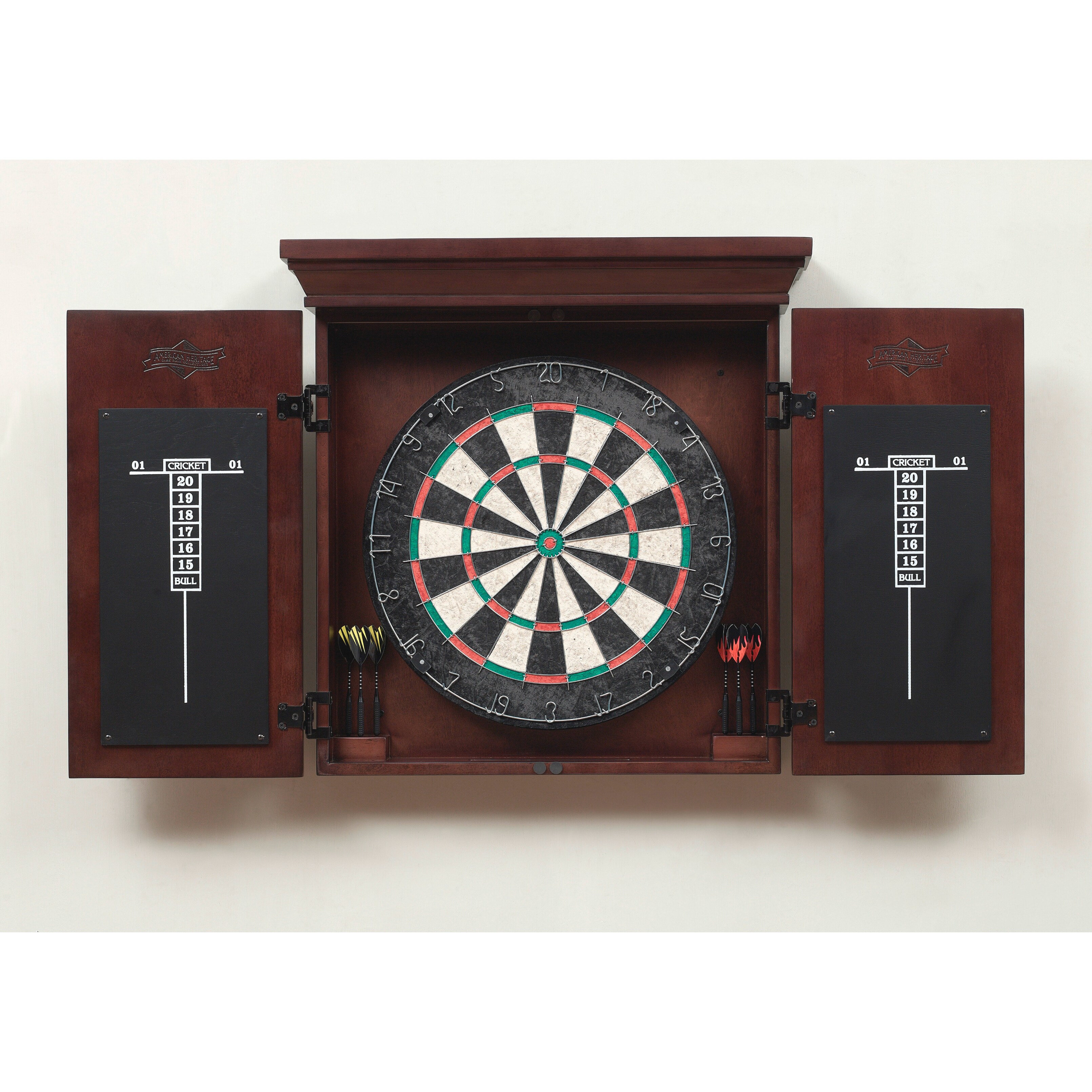 wooden dart board