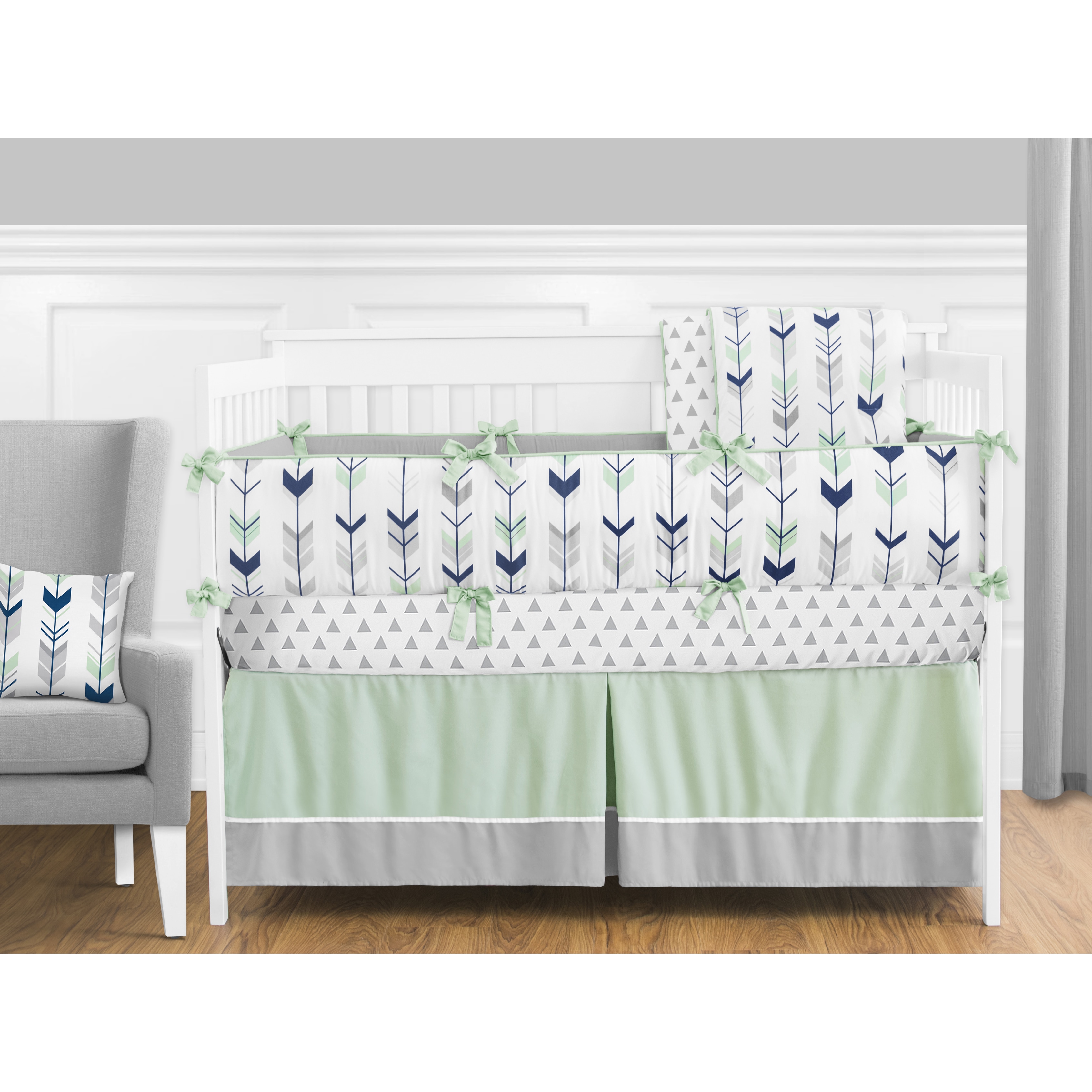 9 piece crib bedding set