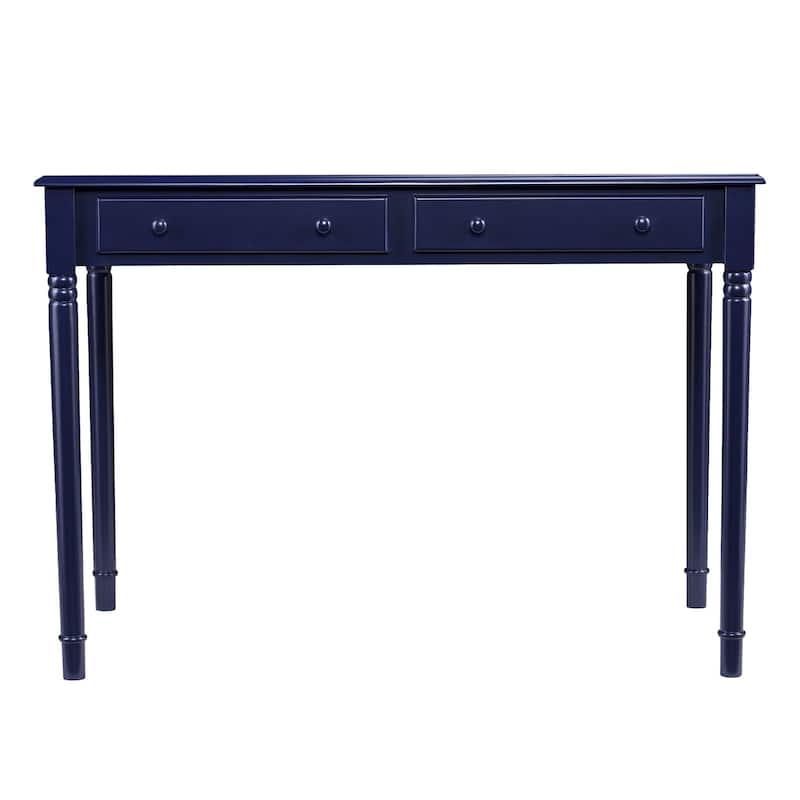 SEI Furniture Jennifer Farmhouse 2-Drawer Writing Desk - Navy