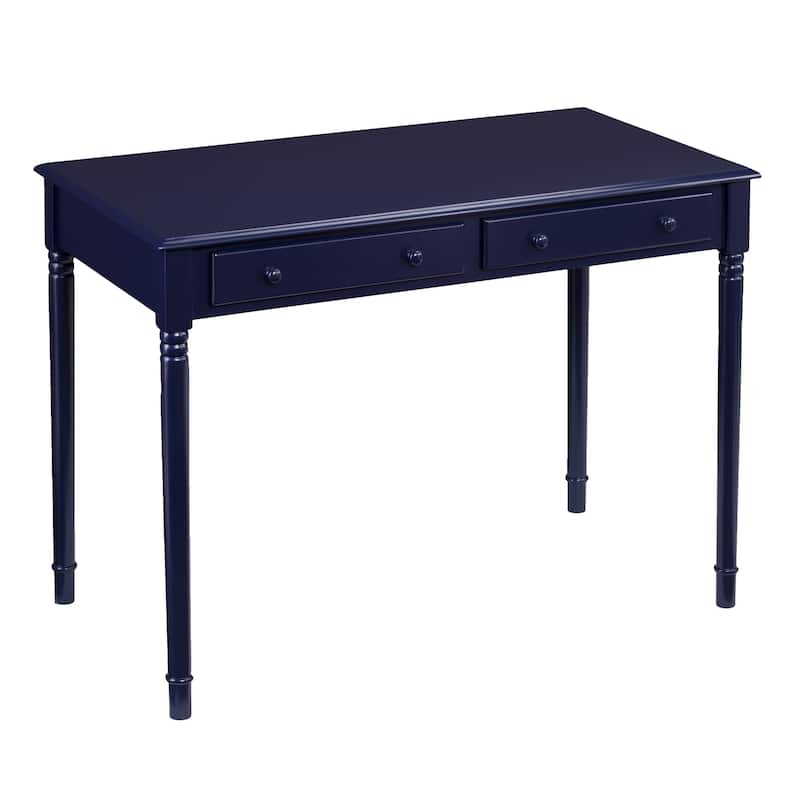 SEI Furniture Jennifer Farmhouse 2-Drawer Writing Desk - Navy