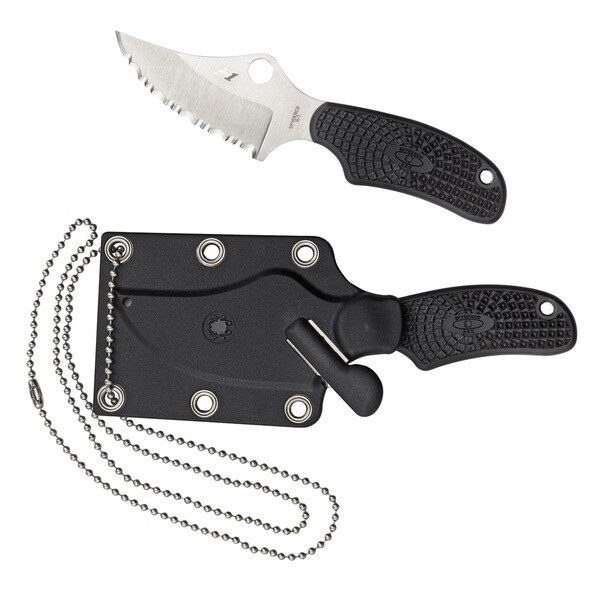 Spyderco ARK FRN SpyderEdge Black Stainless Steel Lightweight Folding Blade