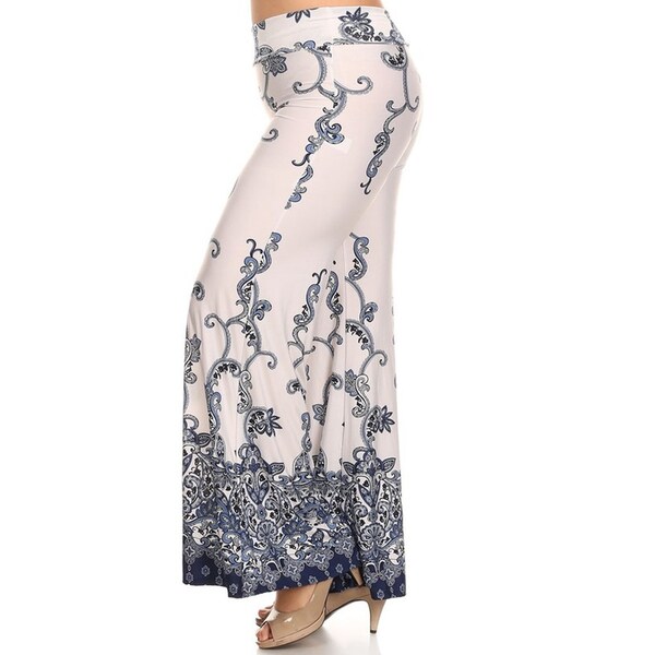 plus size denim palazzo pants