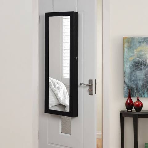 Halle Over the Door Hanging Jewelry Armoire - N/A