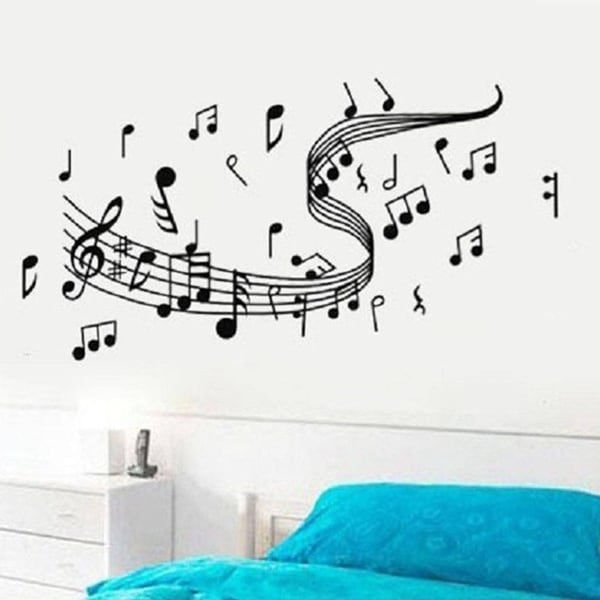 Shop Musical Notes Staff Wall Sticker On Sale Free Shipping On