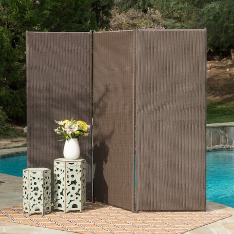 Netherlands Outdoor Wicker Privacy Screen by Christopher Knight Home