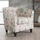 Preston Floral Fabric Club Chair by Christopher Knight Home