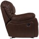 preview thumbnail 10 of 18, Porter Ramsey Brown Embossed Microfiber Dual Reclining Loveseat with Center Console - 40"H x 38"D x 81"W