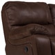 preview thumbnail 13 of 18, Porter Ramsey Brown Embossed Microfiber Dual Reclining Loveseat with Center Console - 40"H x 38"D x 81"W